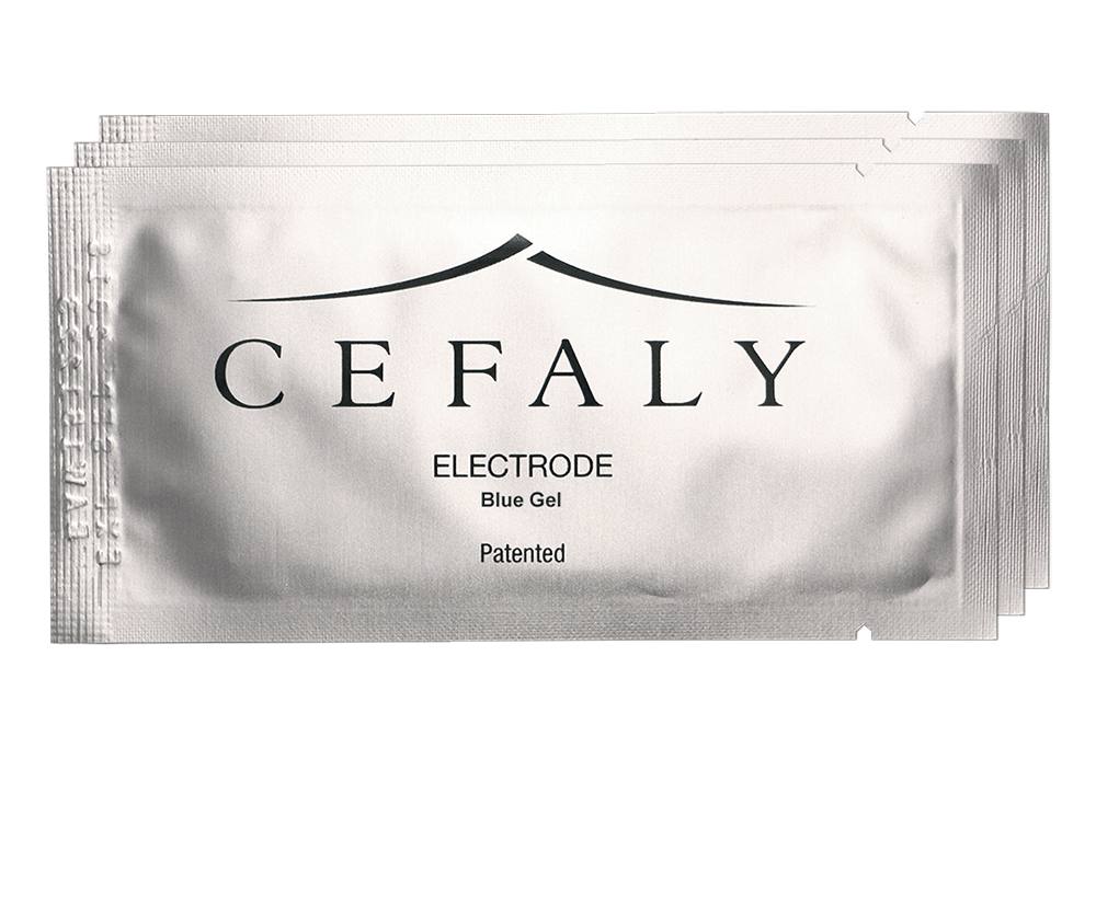 Cefaly electrodes blue gel